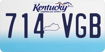 KY license plate 714VGB