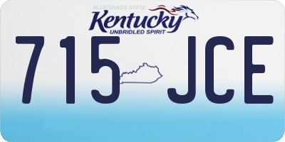 KY license plate 715JCE