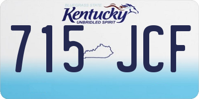 KY license plate 715JCF