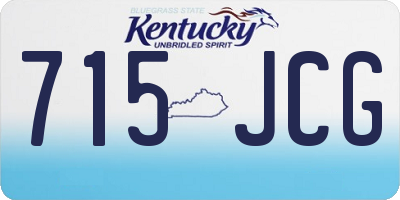 KY license plate 715JCG