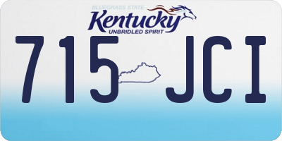 KY license plate 715JCI