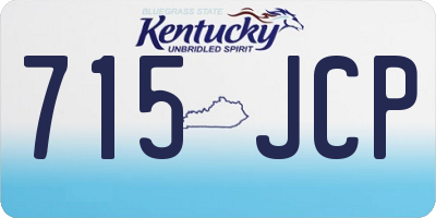 KY license plate 715JCP