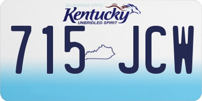 KY license plate 715JCW