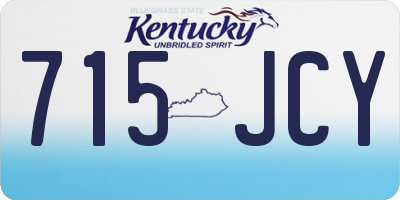 KY license plate 715JCY