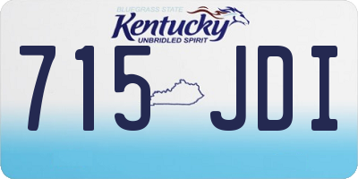 KY license plate 715JDI