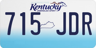 KY license plate 715JDR