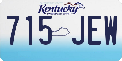 KY license plate 715JEW
