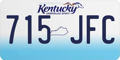 KY license plate 715JFC