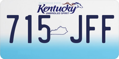 KY license plate 715JFF