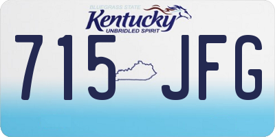 KY license plate 715JFG