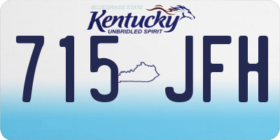 KY license plate 715JFH