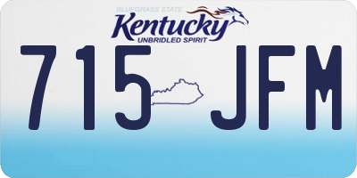 KY license plate 715JFM
