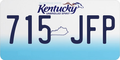 KY license plate 715JFP