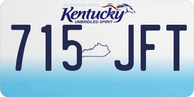 KY license plate 715JFT