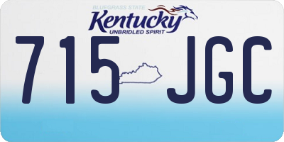KY license plate 715JGC