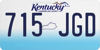 KY license plate 715JGD