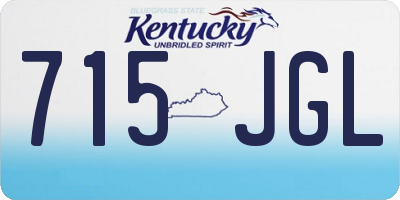 KY license plate 715JGL