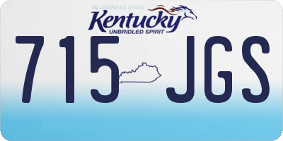 KY license plate 715JGS