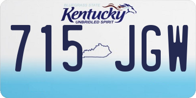 KY license plate 715JGW