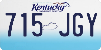 KY license plate 715JGY