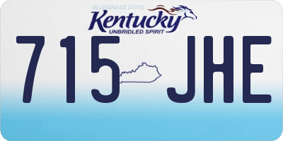 KY license plate 715JHE