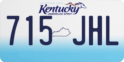 KY license plate 715JHL