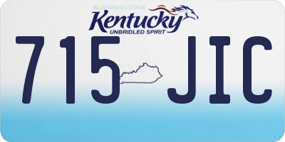 KY license plate 715JIC