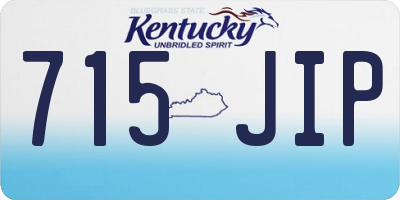 KY license plate 715JIP