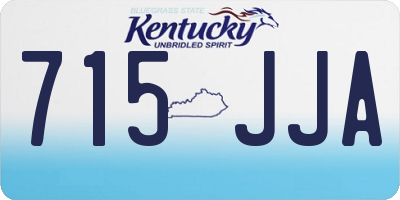 KY license plate 715JJA