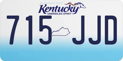 KY license plate 715JJD