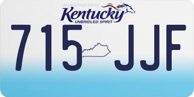 KY license plate 715JJF