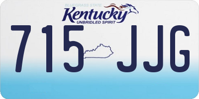 KY license plate 715JJG