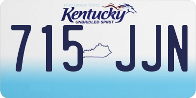 KY license plate 715JJN