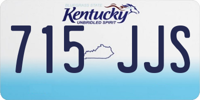 KY license plate 715JJS