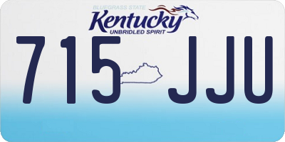 KY license plate 715JJU