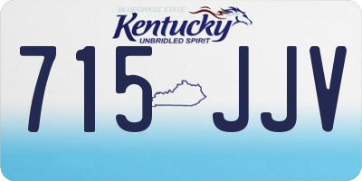 KY license plate 715JJV