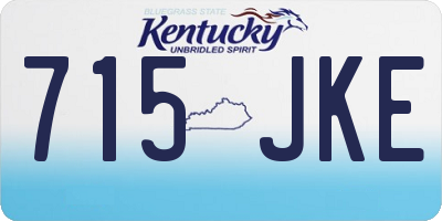 KY license plate 715JKE