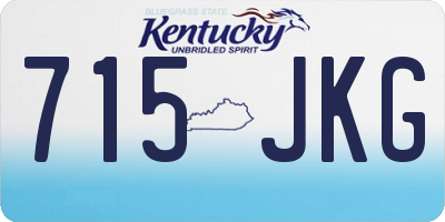 KY license plate 715JKG