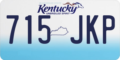 KY license plate 715JKP