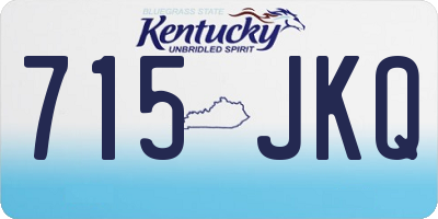 KY license plate 715JKQ