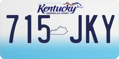 KY license plate 715JKY