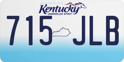 KY license plate 715JLB