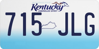 KY license plate 715JLG