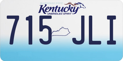 KY license plate 715JLI