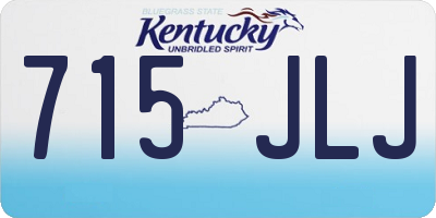 KY license plate 715JLJ