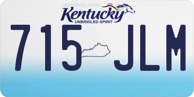 KY license plate 715JLM
