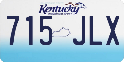 KY license plate 715JLX