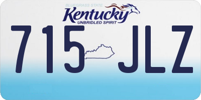 KY license plate 715JLZ