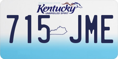 KY license plate 715JME
