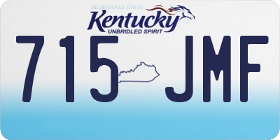 KY license plate 715JMF